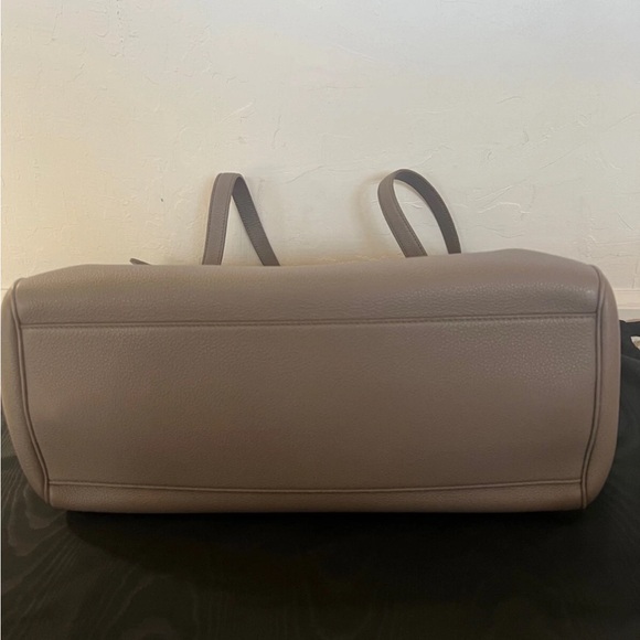 Celine Gray Leather Tote with Gold Hardware - Picture 4 of 8